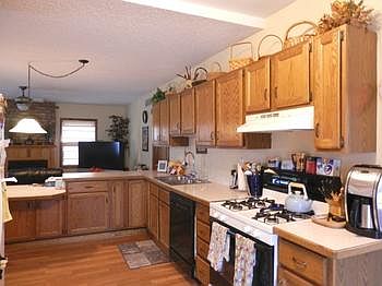 Nice updated kitchen offers plenty of cabinets