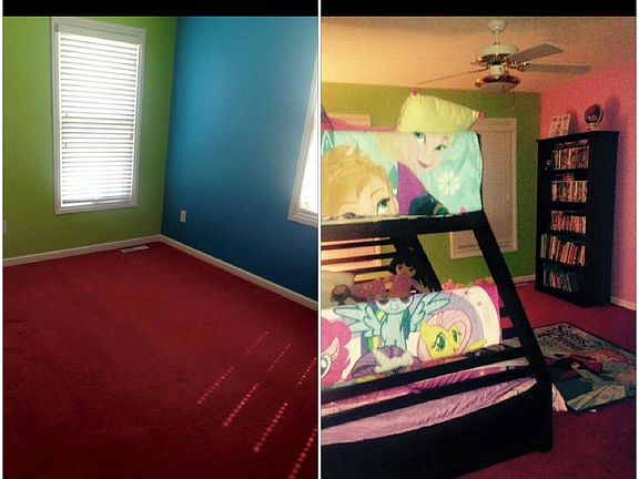 Kids room ..before and after
