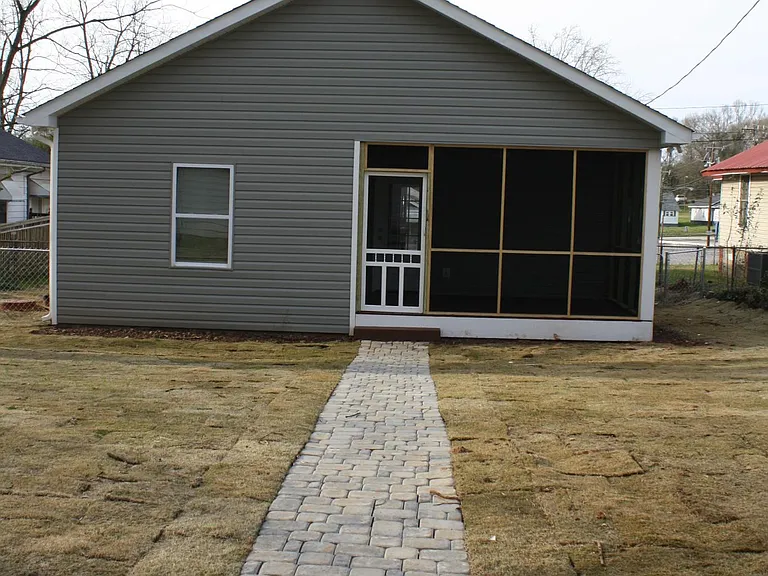 Paver Walkway from the Concrete Park Pad