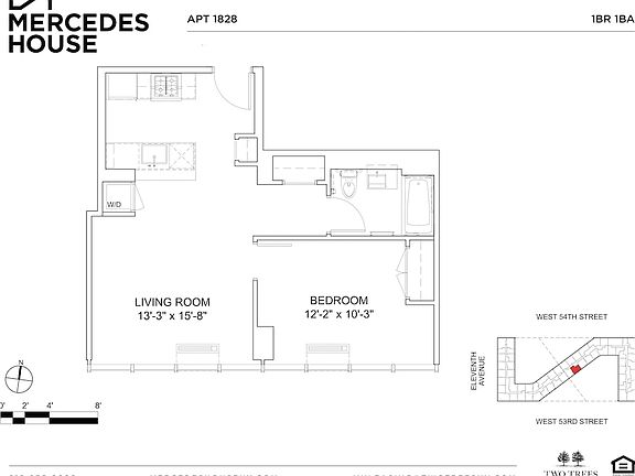 2nd image of 550 W 54th St APT 1828