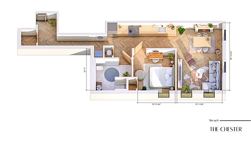 Floor plan The Chester