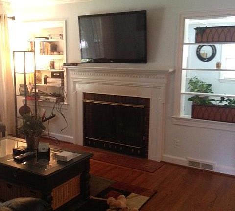 Fireplace and Living Area