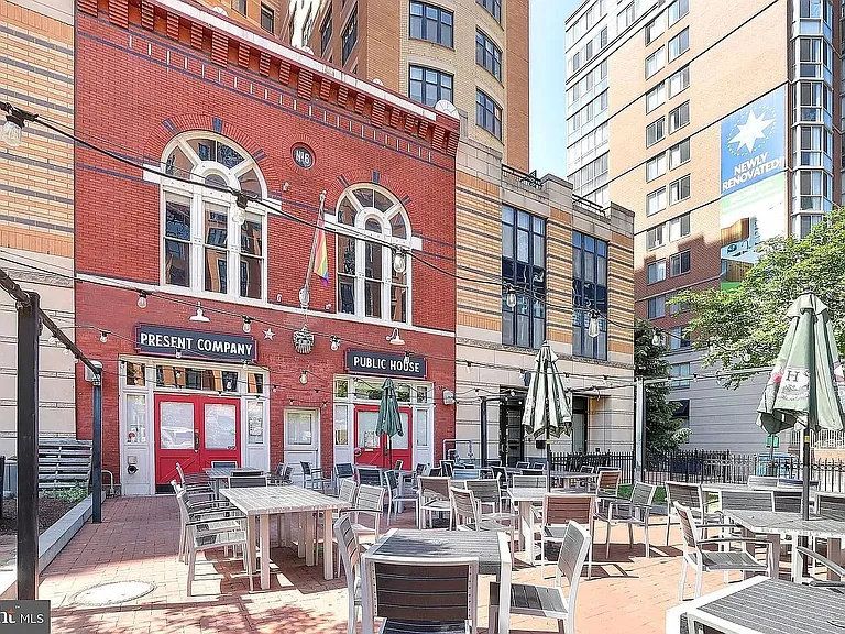 Present Company Public House restaurant conveniently located adjacent to the building - great happy hours!