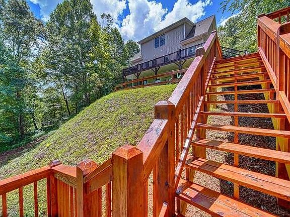 New stairway to the river below.