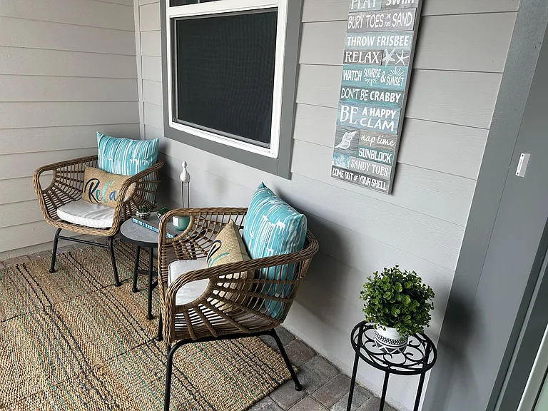 The Porch is a thing grab your wine and RELAX HERE