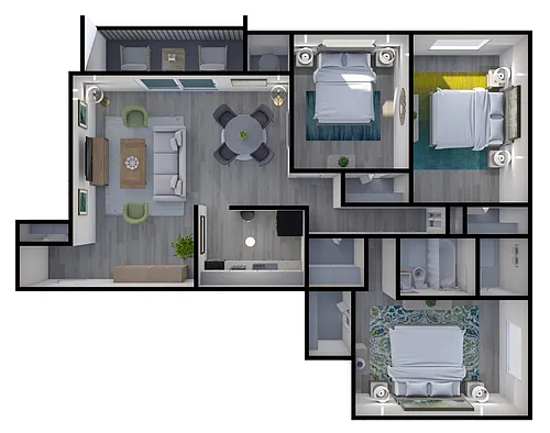 Floor plan 3 Bedroom