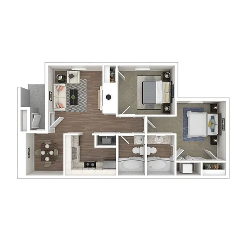 Floor plan 2x2 - Upgrade