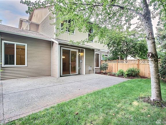 Entertainment sized patio in a peaceful setting.