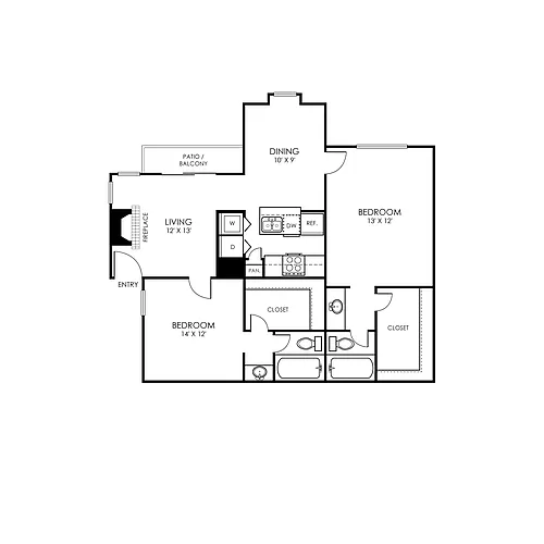 Floor plan B1 Renovated