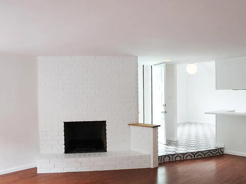 wood burning fireplace