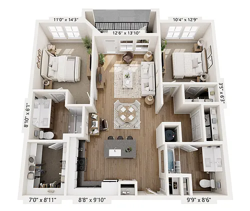 Floor plan B1 | Central