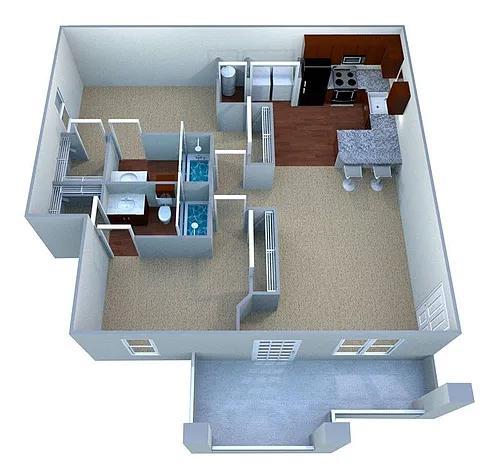 Floor plan Custom Deluxe III 	Bed/Bath