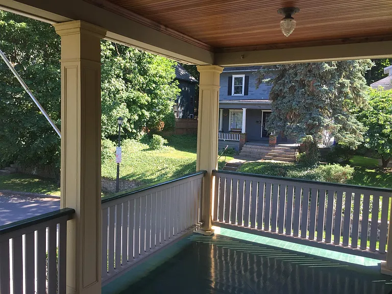 Front porch facing Pinnacle Hill