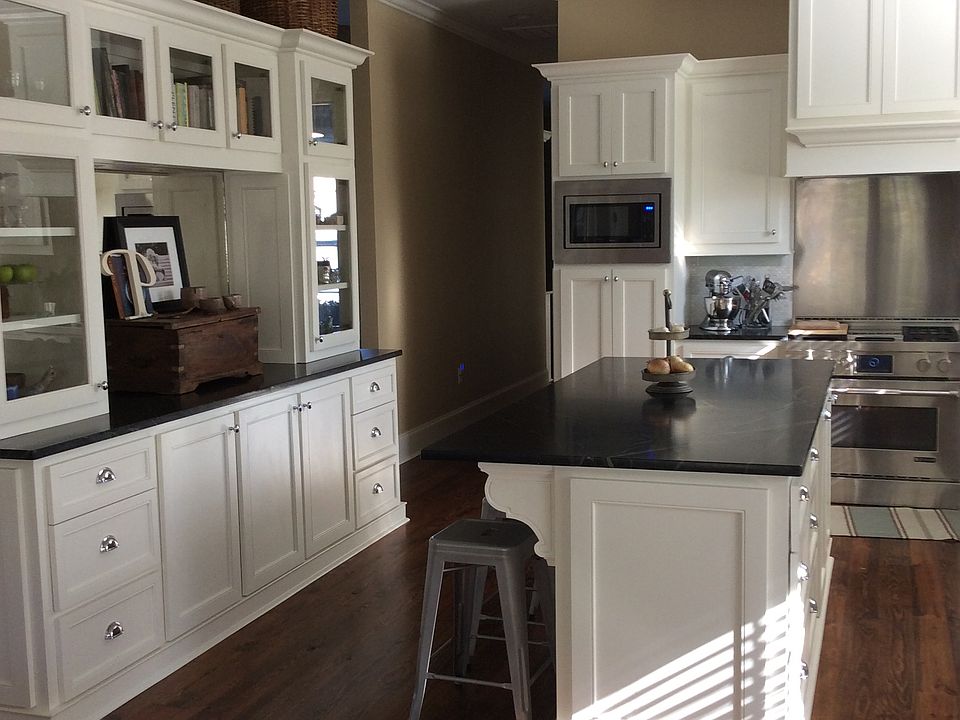 Kitchen island and sideboard