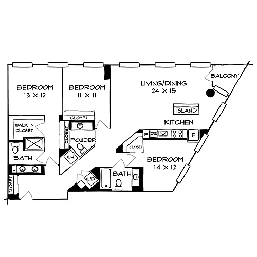 Floor plan Design 3B25