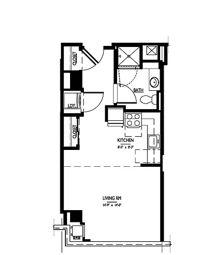 Floor plan A2 - ADA