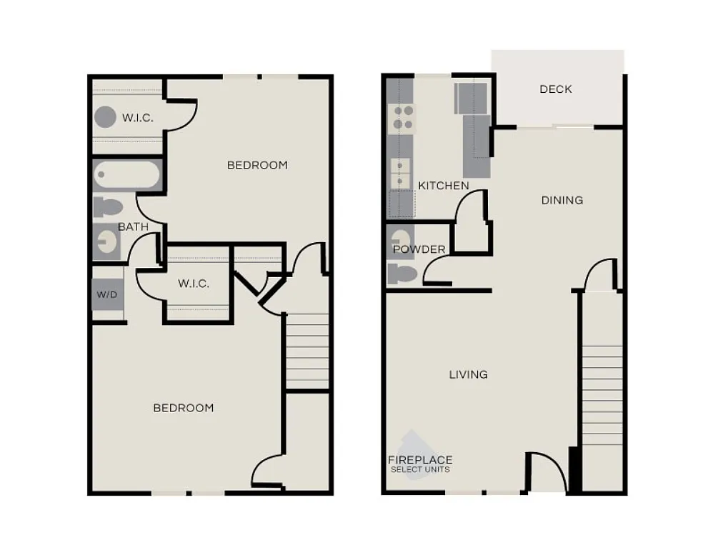 Floor plan 2x1.5 Townhome