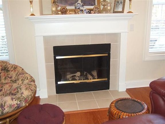 fireplace in family room