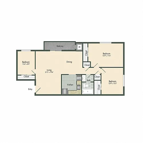 Floor plan The Basswood