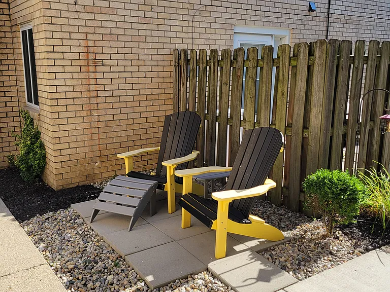 Sitting space outside of apartment