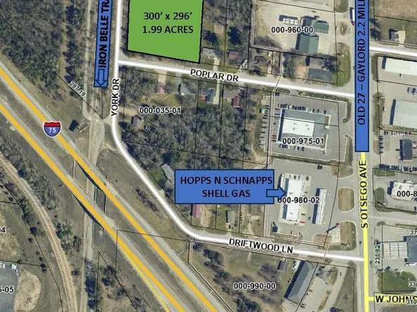 V/l 199ac Poplar Dr, Gaylord, MI 49735