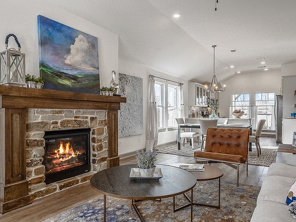 Holloway Living Room with Fireplace