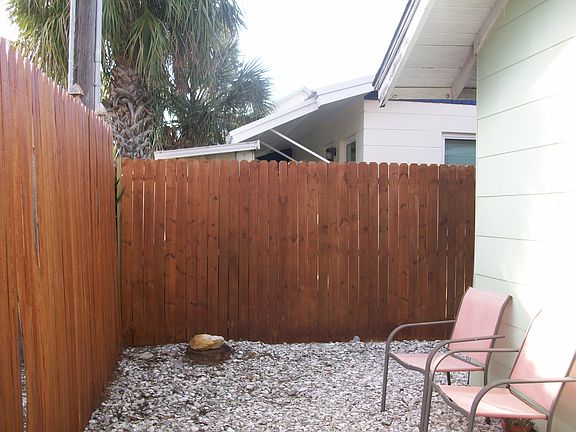 Your back patio room for all your beach toys!