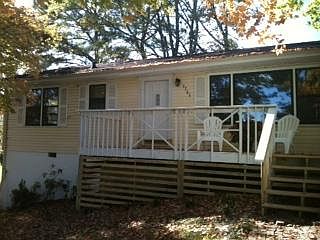 Deck under maples