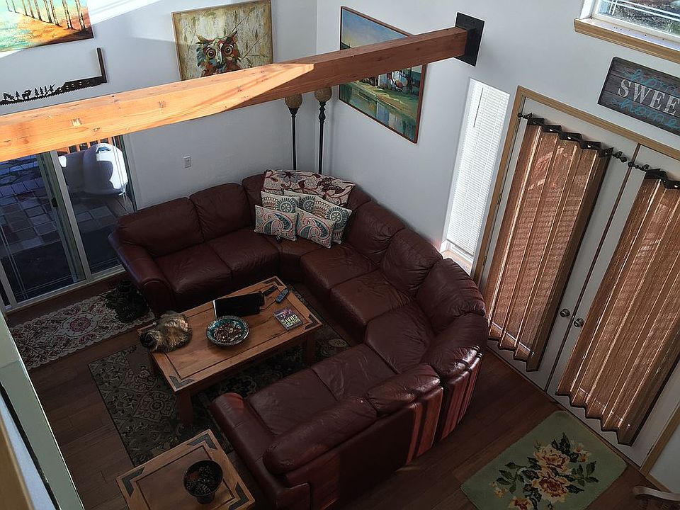 Living room view from loft