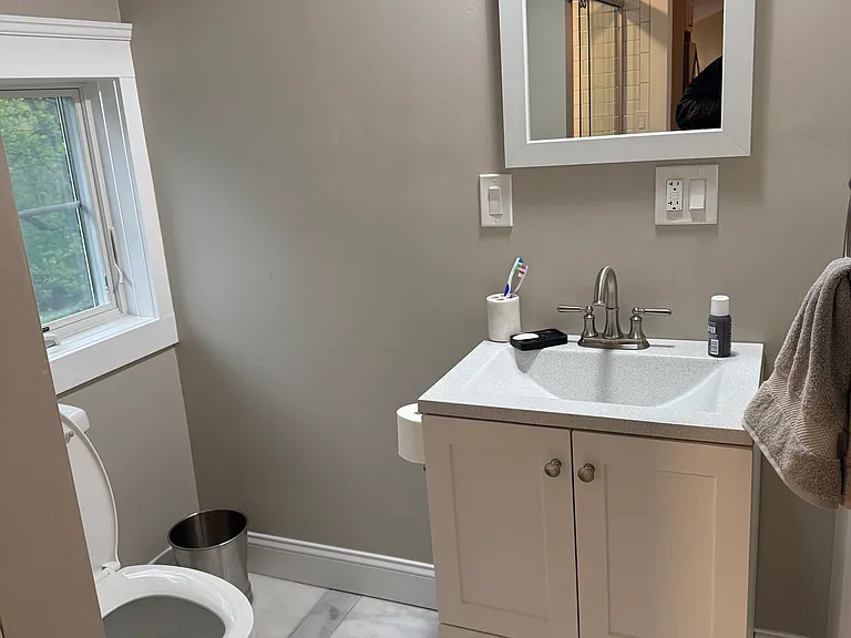 Vanity and elongated comfort height toilet and vanity