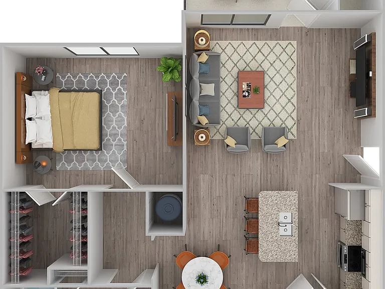 1 Bedroom | 1 Bath | 768 SF 1 Bedroom | 1 Bath | 768 SF