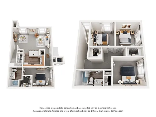 Floor plan D1 | 4 Bed | 2 Bath