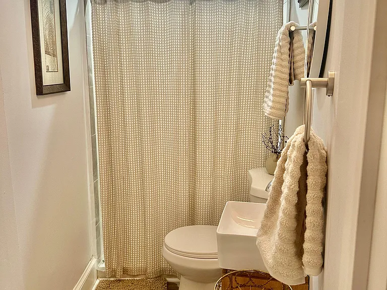 1st floor rear bedroom, private bath