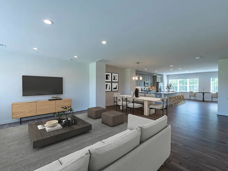 D2 Living Dining Kitchen Virtually Staged