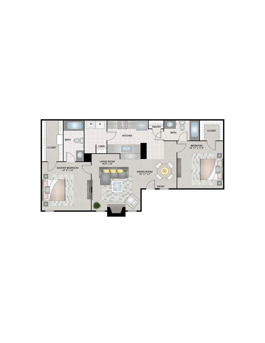 Floor plan 2 Bedroom