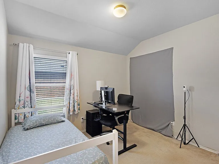 Guest bedroom can be used as an office for a home business