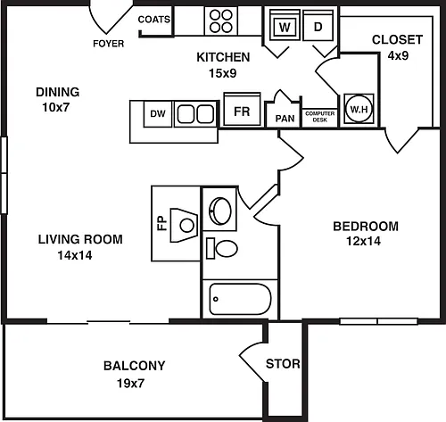 Floor plan Marshwood
