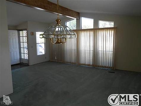 Looking towards front door from dining room.