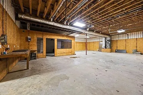 Spacious garage and workshop available for additional