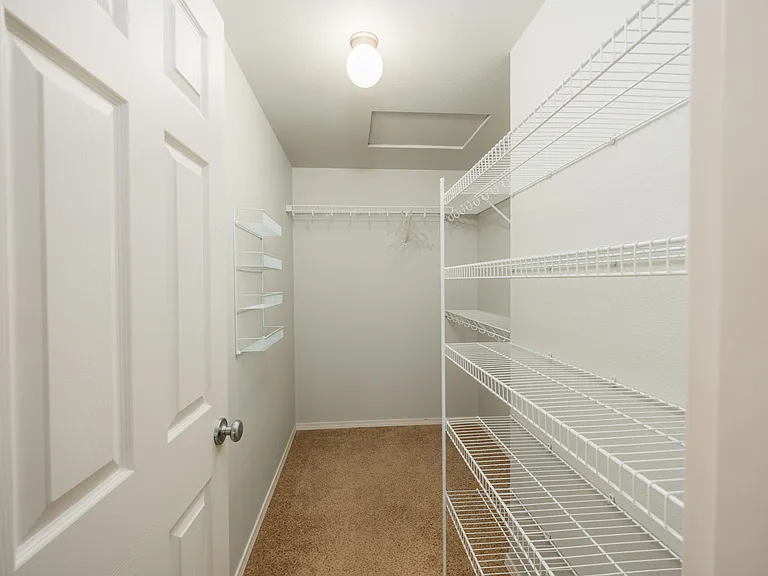 Master suite walk-in closet