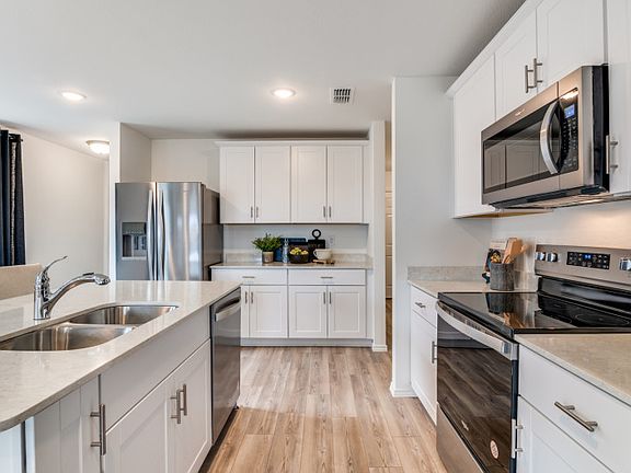 Abundant cabinet space in kitchen