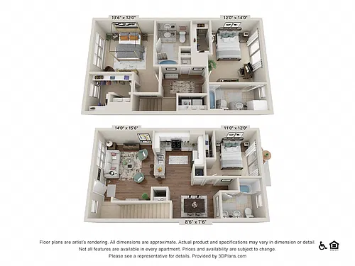 Floor plan Townhome 1