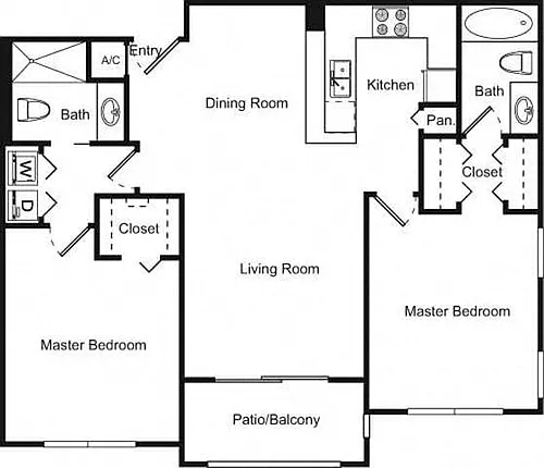 Floor plan 2B