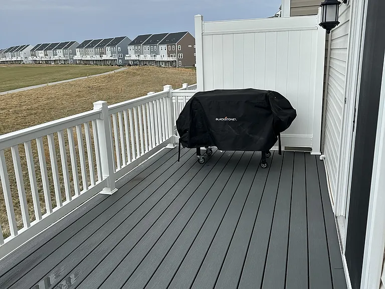 Deck off of dining area