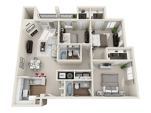Floor plan C1 Modern