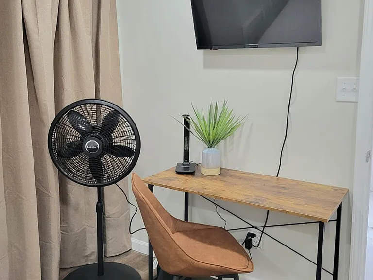Desk lamp with alarm & charging capabilities.