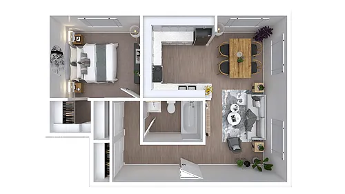 Floor plan 1X1
