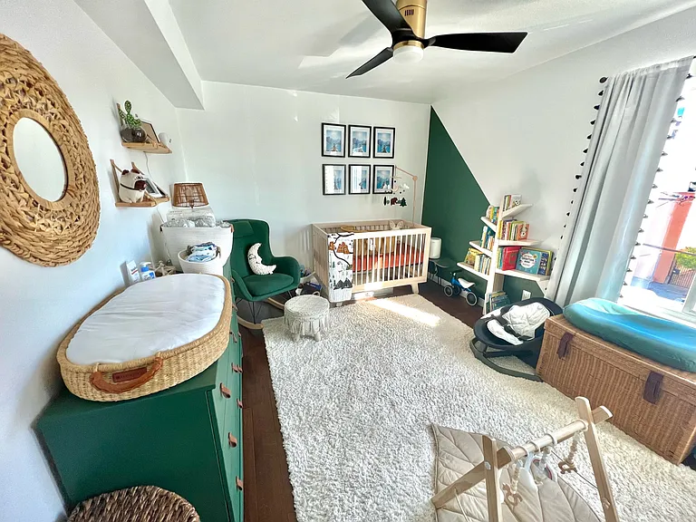 Bedroom Three 10'2"x 11'8" + closet & entry area (For Inspiration Only; Comes Unfurnished, these are the old floors)