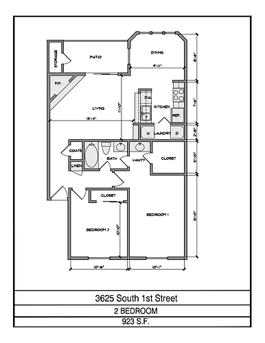 Floor plan 2 Bedroom