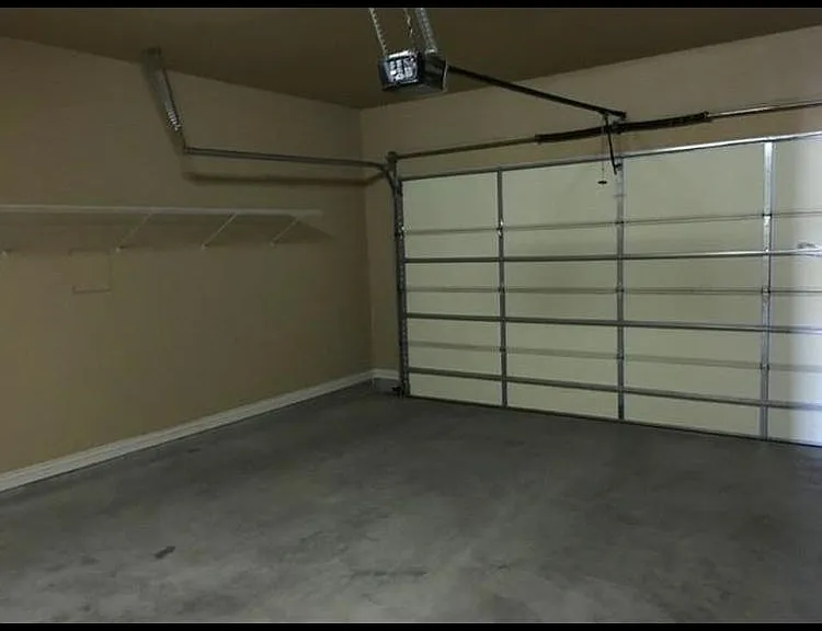 Inside of 2 car garage.